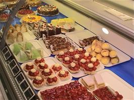 The most delicious fruit pastries on sale from the counter outside Migros supermarket in Laufen, 7.2 miles into the ride